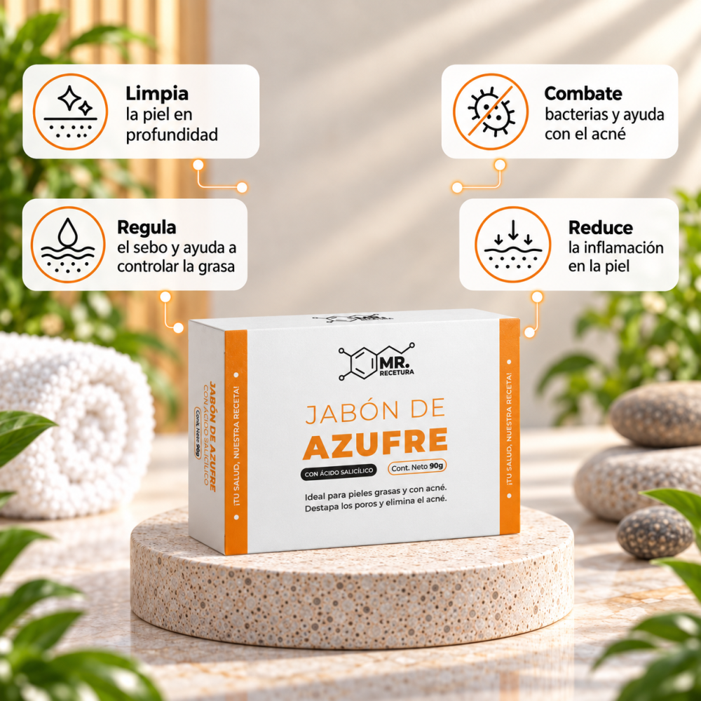 JABÓN DE AZUFRE CON ÁCIDO SALICÍLICO - Imagen 3