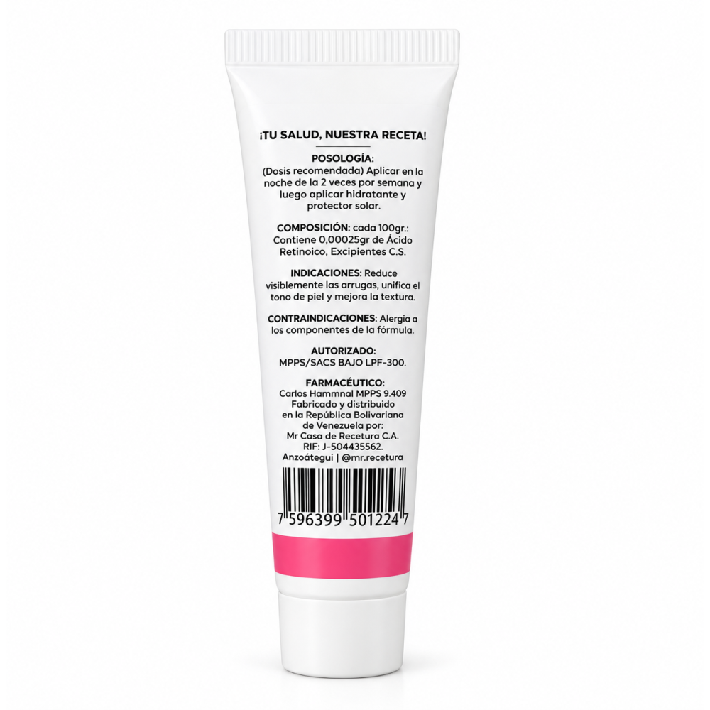 GEL ACIDO RETINOICO 0.025% - Imagen 2