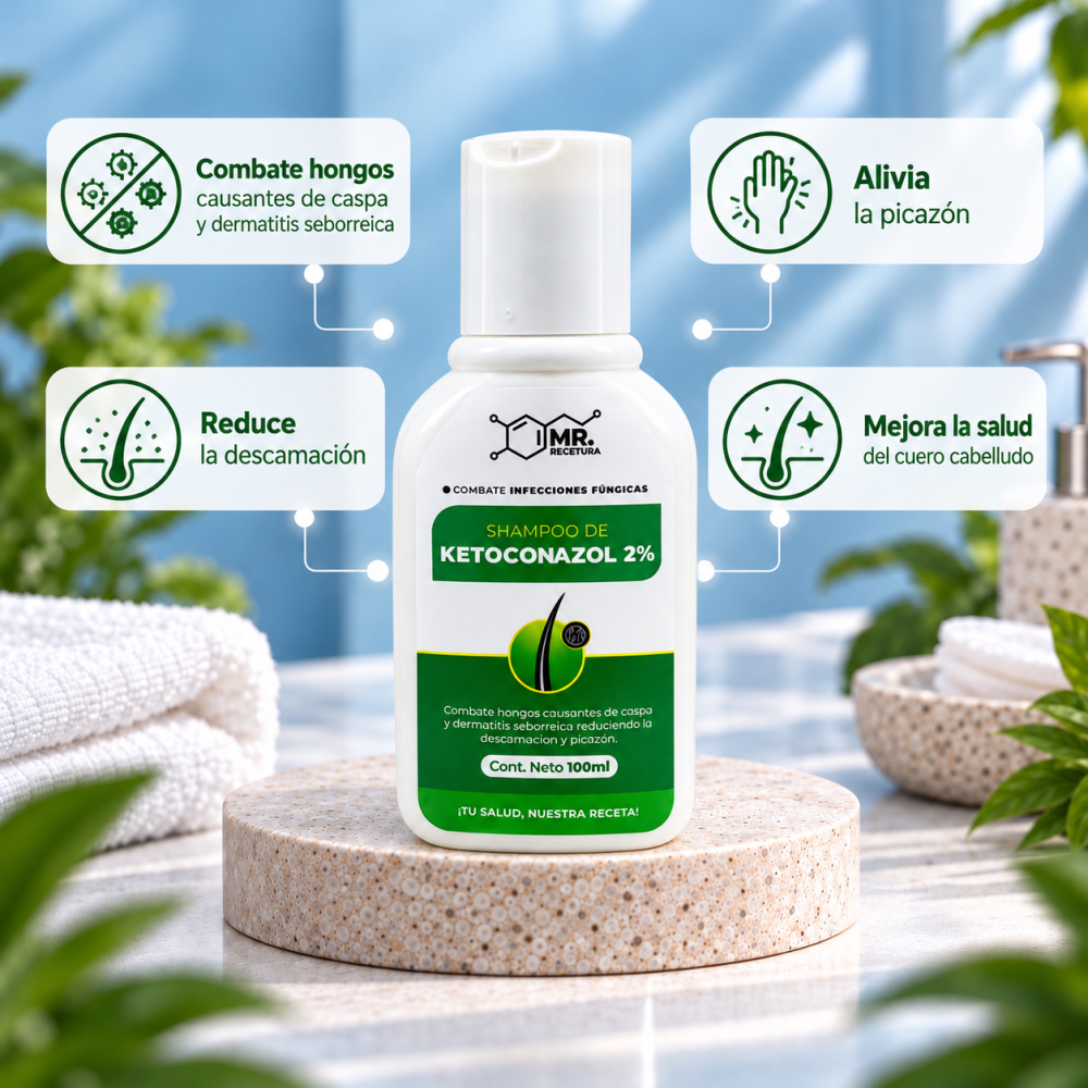 SHAMPOO KETOCONAZOL 2% - Imagen 3